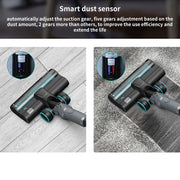 Redkey - F10 - Handstofzuiger met Steel - 23kPa - 400W - Draadloze Steelstofzuiger - Zakloze stofzuiger - Draadloze stofzuiger - Afneembare Kruimelzuiger - Zwart