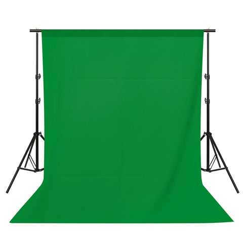 Lacyfans- Achterdoek Stand Kit - 200x200cm - Fotografie Achterdoek Stand Verstelbaar - Fotografie Achtergronden - Aluminium - Zwart