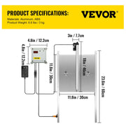 Vevor - Kippenhok -Kippenhok Automatische Deur - 110-220V - met Lichtsensor, 2 Afstandsbedieningen Opening- voor Kippenboerderij en Honden