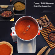 Elektrische kruidenmolen - 3000W - Elektrische graanmolen - Grinder - Kruidenmolen - Kruidenmolen - Koffiezetapparaat - Graankruidenmolen - Tarwemenger - Droge voedselmolen - 800G - Roestvrij staal