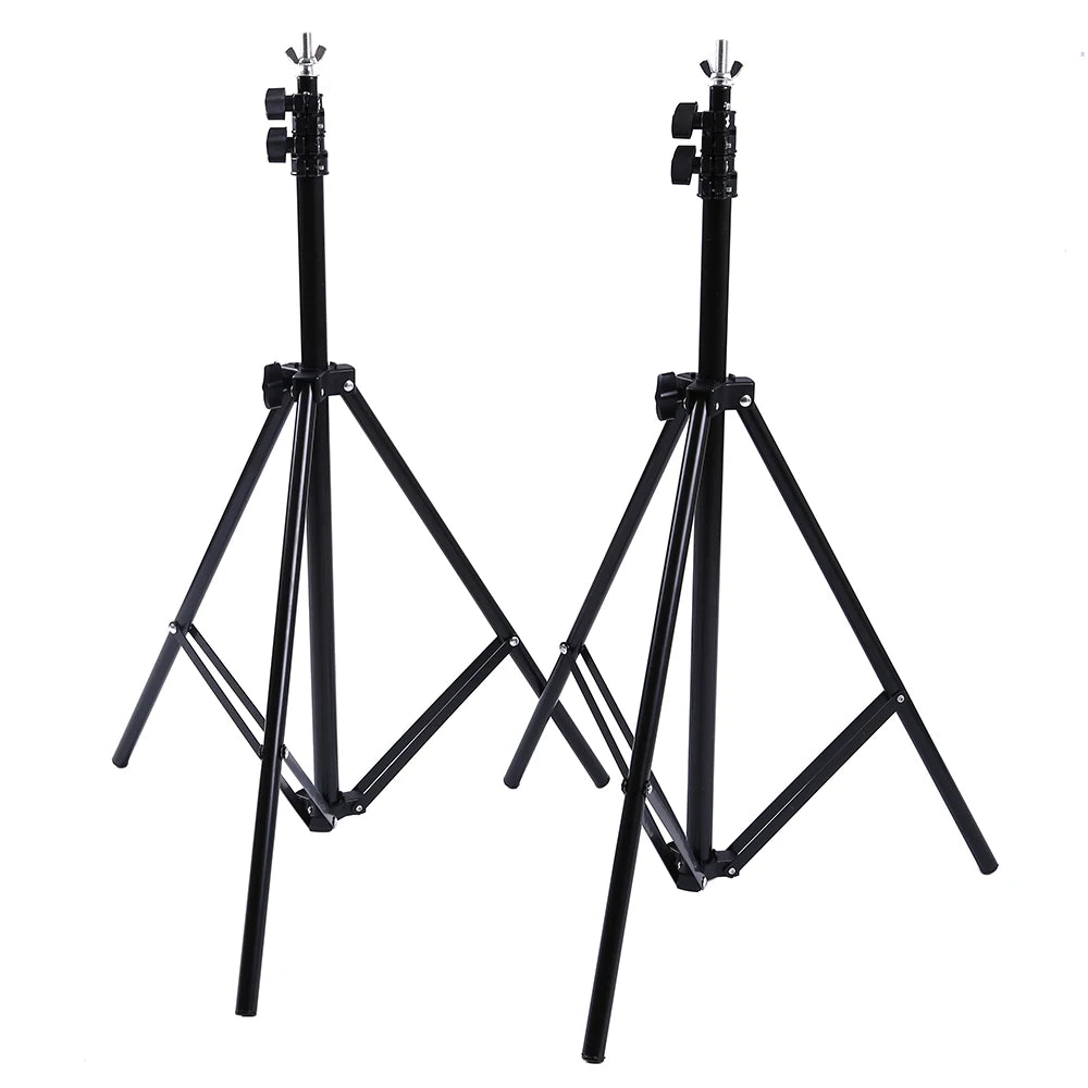 Lacyfans- Achterdoek Stand Kit - 200x200cm - Fotografie Achterdoek Stand Verstelbaar - Fotografie Achtergronden - Aluminium - Zwart - QUORE