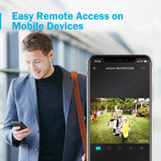 Annke - DW81KD0-R4BG/R8BG - Beveiligingscamerasysteem - 5MP - Openlucht - Bewakingscamera - Beveiligingscamera - Beveiligingscamerasysteem - 4 stuk - Wit