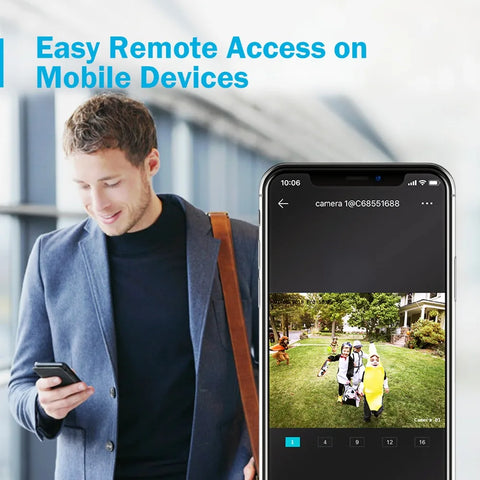 Annke - DW81KD0-R4BG/R8BG - Beveiligingscamerasysteem - 5MP - Openlucht - Bewakingscamera - Beveiligingscamera - Beveiligingscamerasysteem - 4 stuk - Wit