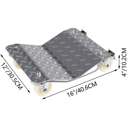 Vevor - Hand Trailer Boat - Vehicle Positioning Wheel Dollies - Tire Car Wheel Dollies - Vehicle Skates - Van Positioning Garage Jac - 2Pcs - 1500 Lbs Gewichtscapaciteit Auto Repair Mover - Zilver - QUORE