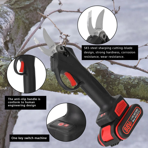 Elektrische Snoeischaar - Snoeischaar - Mini Kettingzaag - Accu Snoeischaar - 4 inch Borstelmotor - Houtbewerkingsgereedschap