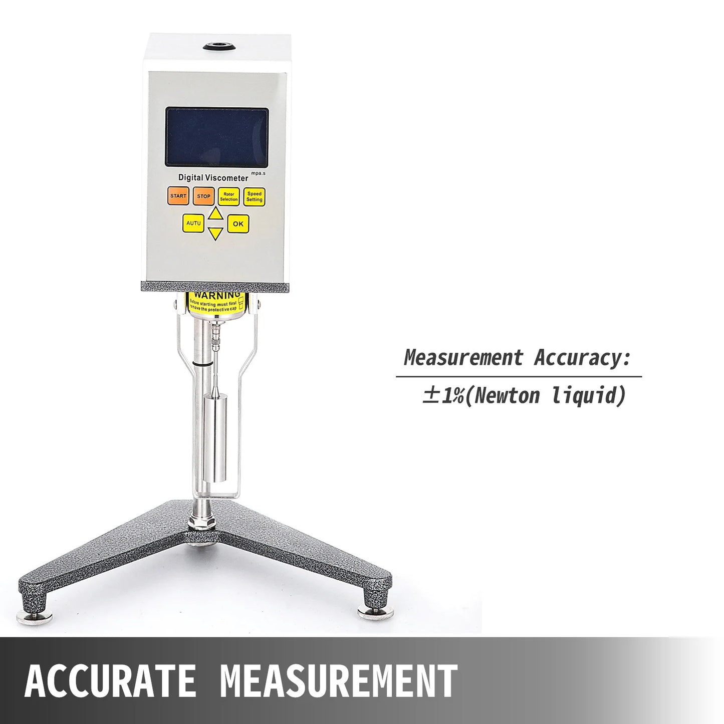Digitale Rotary Viscometer – Viscosimeter – Viscositeitmeter – Vloeistofmeter – Meetinstrument – LCD Scherm Met Backlight – Automatische Rotor- En Snelheidsselectie