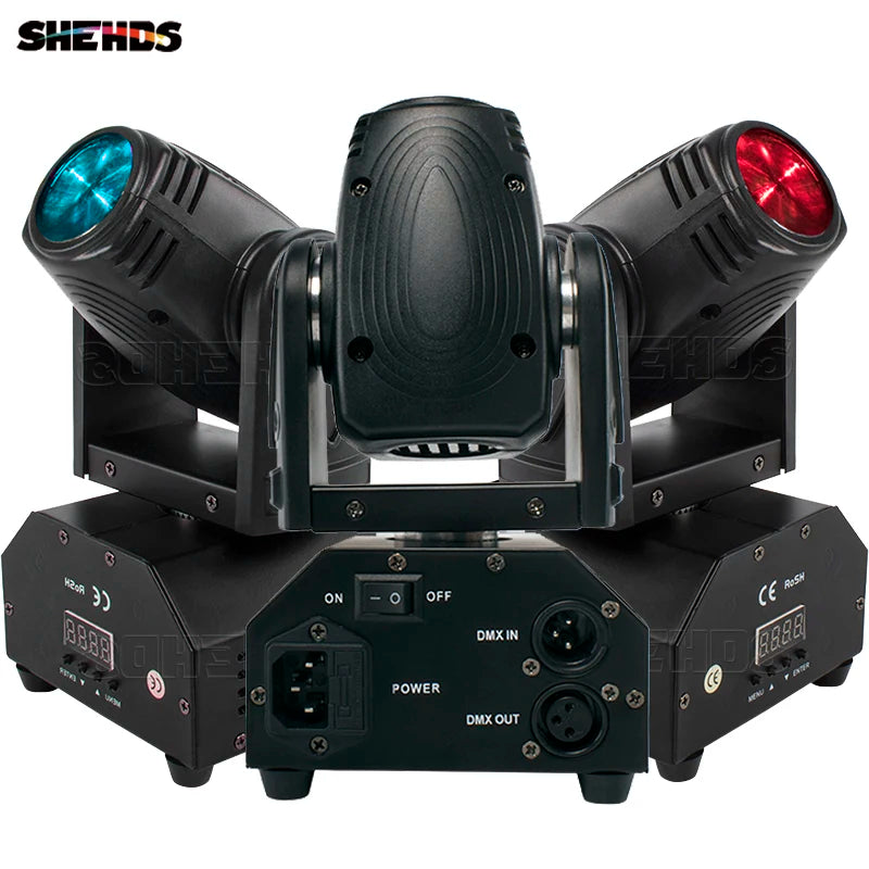Moving Head Verlichting – LED Podiumlicht – DJ Licht – Disco Spot – Feestverlichting – 4 Stuks – 10W RGBW LED – DMX512 Besturing