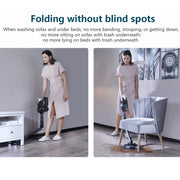 Redkey - F10 - Handstofzuiger met Steel - 23kPa - 400W - Draadloze Steelstofzuiger - Zakloze stofzuiger - Draadloze stofzuiger - Afneembare Kruimelzuiger - Zwart