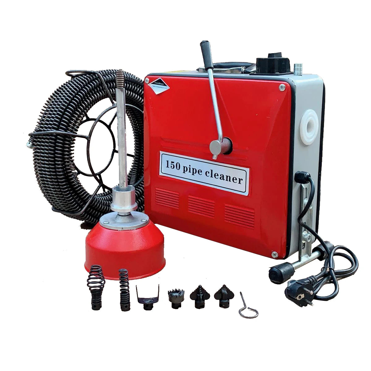 Ontstoppingsmachine – Elektrische Rioleringreiniger – Afvoerontstopper – Leidingspiraal – 900W Motor – Gegoten Aluminium Behuizing - QUORE
