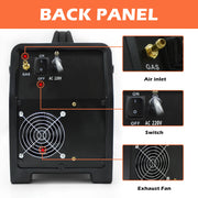 Hitbox - Lasmachine - Elektrische Lasmachine - Halfautomatische Lasmachine - Mig 4 in 1 kit - Digitaal Bedieningsapparaat 220V - SYN mig200pro - Oranje