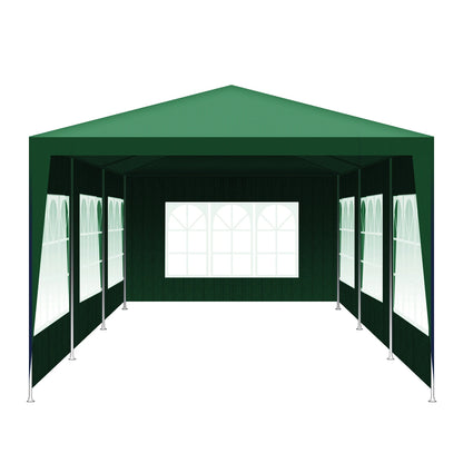 Partytent – Tuin Tent – Waterdichte Tent – Outdoor Tent – Picknick Tent – 9x3 Meter – Met Verwijderbare Panelen - Groen