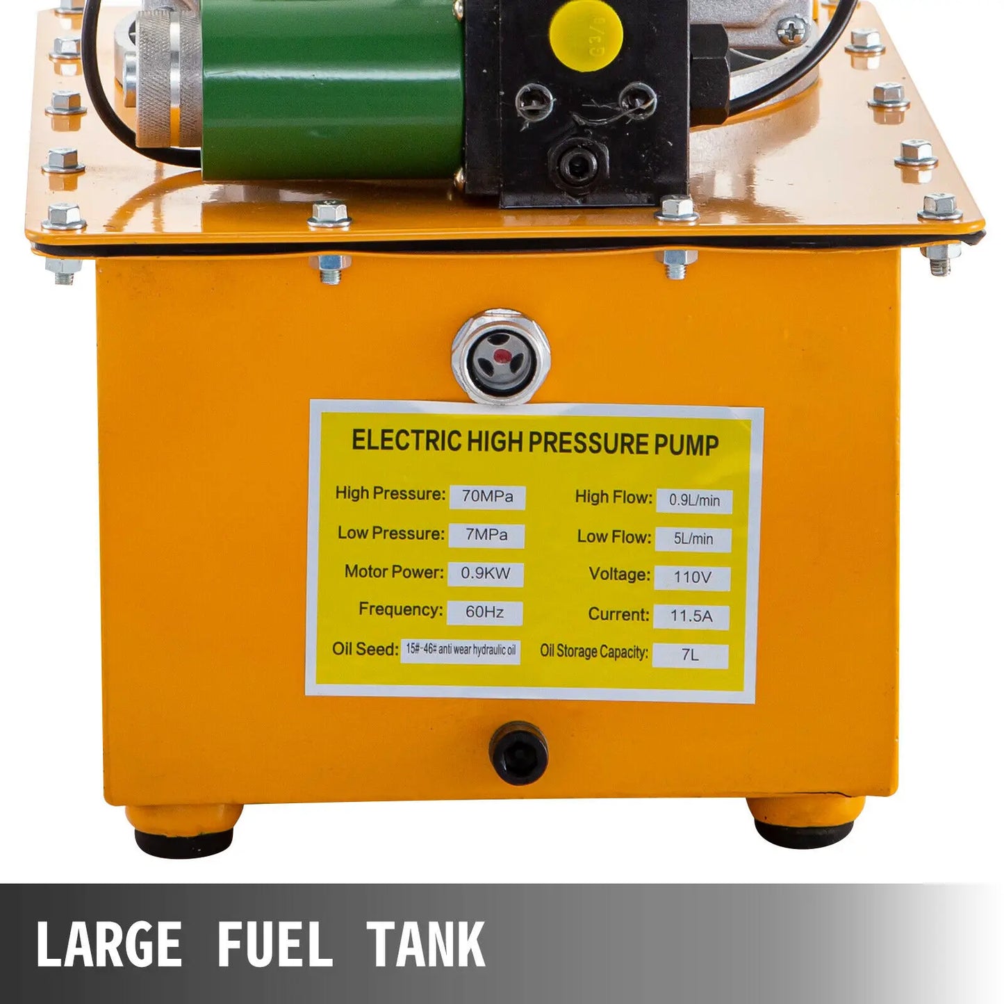 Elektrische Hydraulische Pomp – Hydraulische Pomp – Compacte Pomp – Single Acting Pomp – 750W Vermogen – 7 Liter Oliereservoir