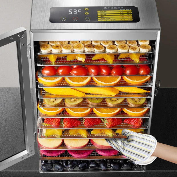 Food Dehydrator - Drying Oven - Fruit Drying Machine - 12 Layers - for Fruit, Vegetables and Meat