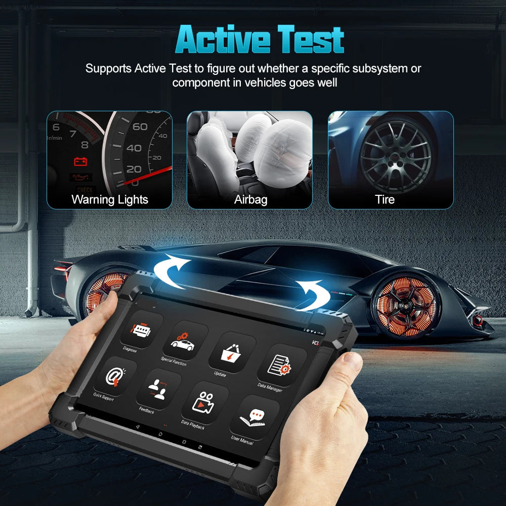OBD2 Scanner – Autodiagnose Tool – Foutcode Uitlezer – Diagnoseapparaat – Bluetooth Verbinding – 10,1 Inch Kleurenscherm