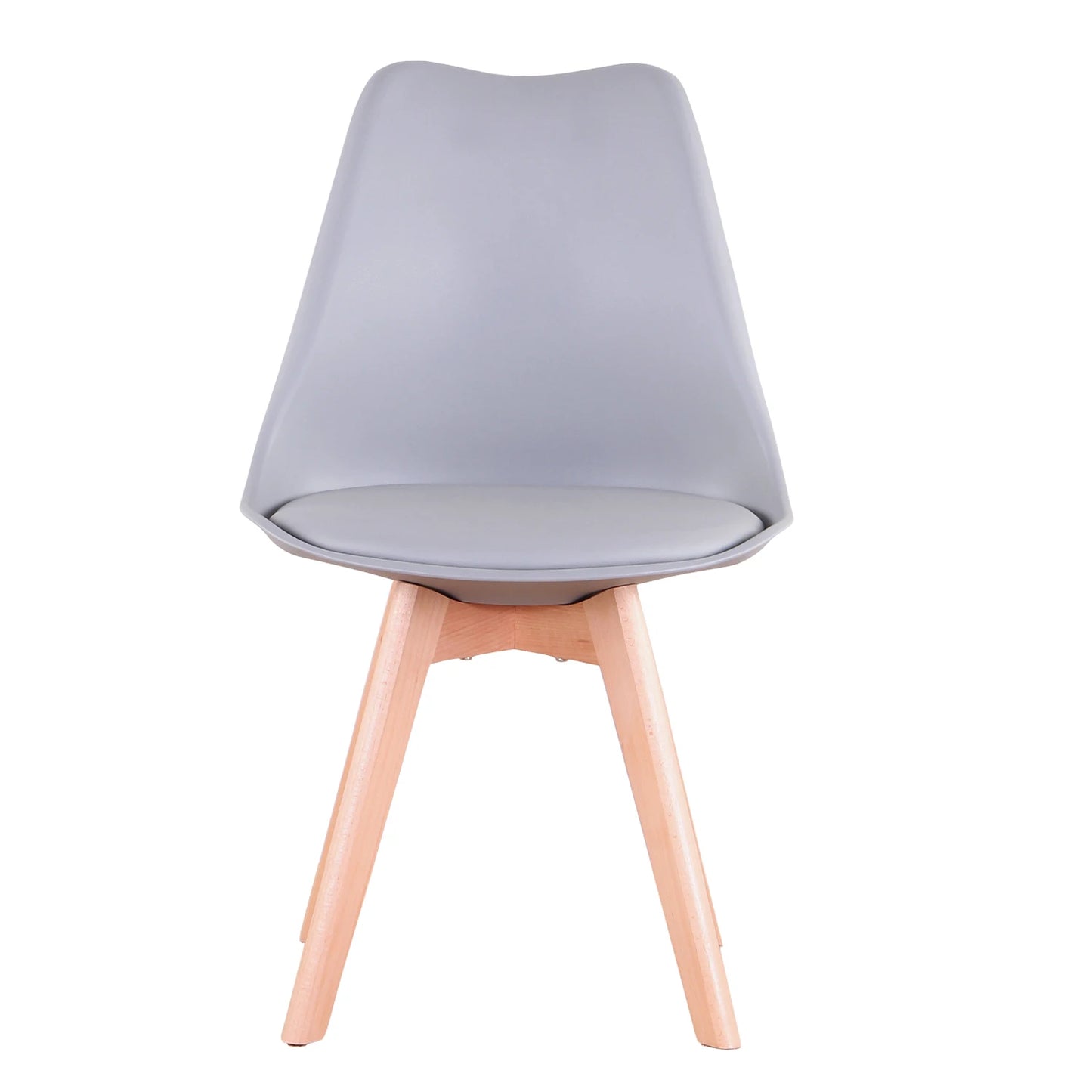 EGOONM Set of 4 / 6 Modern Dining Chairs Kitchen Chairs with Padded Seat Faux Leather Beech Wooden Legs for Kitchen Dining Room