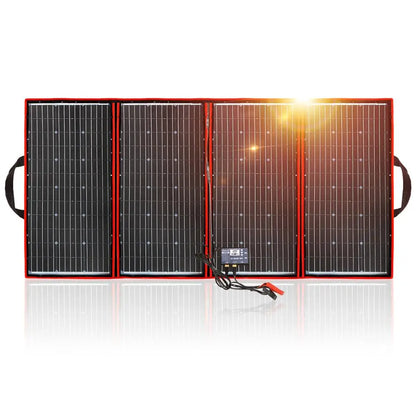 Flexibel Zonnepaneel – Opvouwbaar Zonnepaneel – Draagbaar Zonnepaneel – Mobiel Zonnepaneel – 300W Vermogen – Monokristallijn Siliconen - QUORE