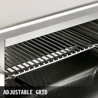 Elektrische Salamander Oven – Grill Oven – Tosti Oven – Gratineren Oven – Roestvrij Staal – Verstelbare Temperatuur – Uittrekbare Olieopvangplaat