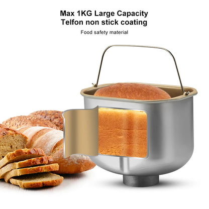 Broodbakmachine - Broodmachine - Brood Maker Machine - 19-in-1 - Automatische Broodbakmachine - 650W - LCD Display - Fruit- & Notendispenser