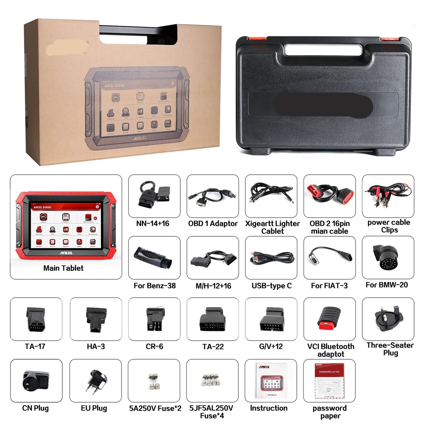 Autodiagnosetool – Diagnose Scanner – Foutcode Uitlezer – OBD2 Scanner – Auto Diagnosesysteem – 8 Inch Scherm – WiFi & Bluetooth Verbinding