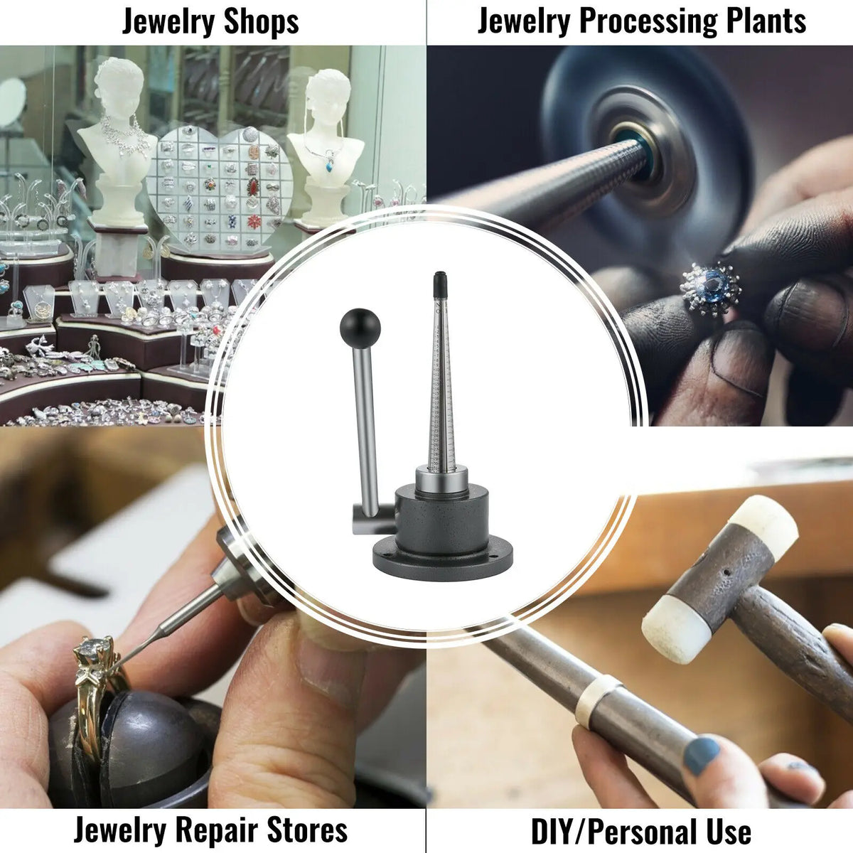 Jewelry Making - Jewelry - Ring Adjuster - Ring Stretcher - Ring Enlarger - 1-14 Adjustment Tool - For Processing Solid Gold Platinum