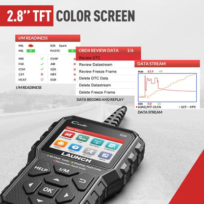 OBD Scanner - OBD2 - Auto Scanner - Auto uitlezen - Diagnose Apparatuur voor Auto's - Automotive Code Reader - Diagnosetool - MIL Reset - Check Engine - Foutcode Uitlezen - Live Data DIY - QUORE