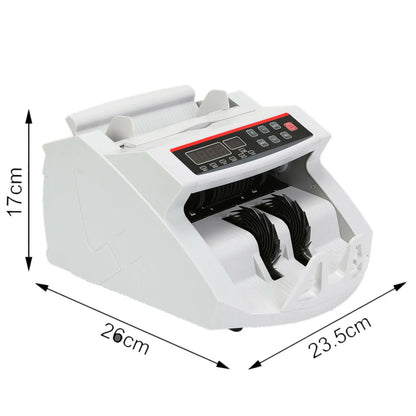 Geldtelmachine - Safescan - Biljettelmachine - Geld Teller - met UV- en MG-Detectie - 1000 Biljetten per Minuut - Geldmachine - Voor Euro’s, Geschikt voor Winkels en Kantoren - Wit