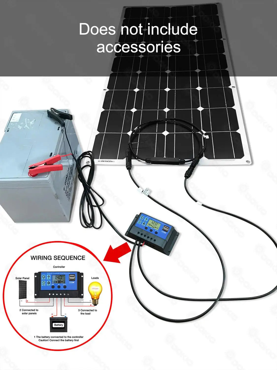 Zonnepaneel – Monokristallijn Paneel – Solar Module – Zonne Energie – 100W Vermogen – Compact Lichtgewicht – Weerbestendig IP67