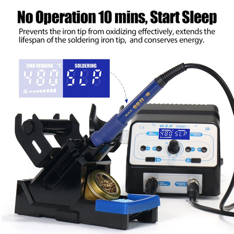 Wep - Welding Machine - Electric Welding Machine - Soldering Iron Station - SMD Display - Rework Station - 750W - 220V - Black