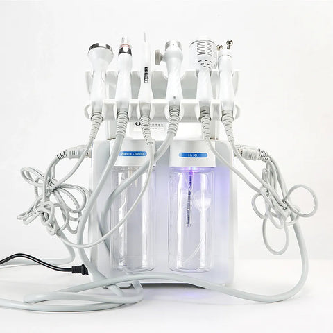 Hydrafacial Machine - 220V - 7 in 1 - Kunststof - EU-stekker - Elektrisch - Huidverzorgingsapparaat - Professionele behandelingen - Wit