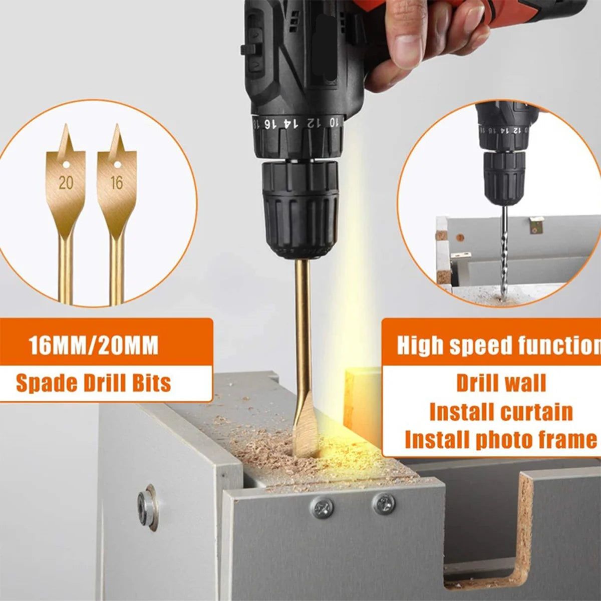 Accuboormachine – Accu Schroefboormachine - Schroefboormachine - Boormachines - 21V - Elektrische Schroevendraaier Set met Oplaadbare Batterij & Koffer