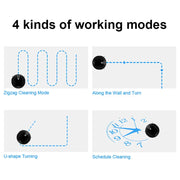 Robotstofzuiger met dweilfunctie - Met laadstation - dweilrobot - Ideaal voor huisdieren - Gyroscoop - val & object detectie - Vloerdetectie - Met App - Zwart - QUORE