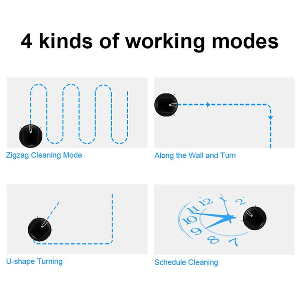 Robotstofzuiger met dweilfunctie - Met laadstation - dweilrobot - Ideaal voor huisdieren - Gyroscoop - val & object detectie - Vloerdetectie - Met App - Zwart - QUORE
