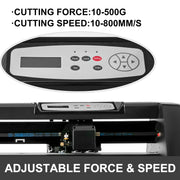 Vinyl Snijplotter - Handmatig - 28 inch papierinvoer - met COMPIM & USB-poorten - of Advertentie Ambachtelijk Ontwerp Knippen Etc. - QUORE
