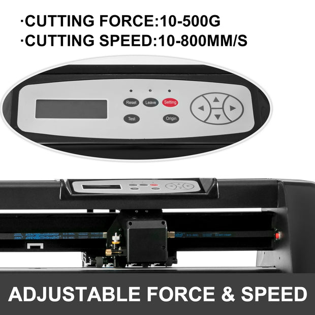 Vinyl Snijplotter - Handmatig - 28 inch papierinvoer - met COMPIM & USB-poorten - of Advertentie Ambachtelijk Ontwerp Knippen Etc. - QUORE
