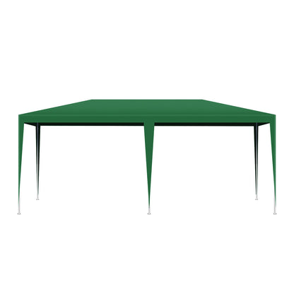 Tuinpaviljoen – Partytent – Tuinpartytent – Tent – Buitentent – Paviljoen – met 6 Verplaatsbare Zijwanden - Waterdicht 210D Oxford Polyester – Stalen Frame Met Roestwerende Coating - 3x6 m - Groen
