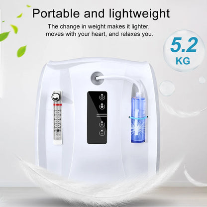 Zuurstofconcentrator – Zuurstofapparaat – Ademhalingstoestel – Oxygenerator – Zuurstofmachine – Instelbare Zuurstofstroom 1-6L/min – Stil Geluid ≤48dB