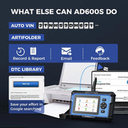 Topdon - OBD2 Scanner - Diagnose Computer - Smart Diagnostic Tool - Fout Verwijderen - Professionele Auto Diagnose Tool - ABS Airbag Olie EPB DPF TPMS BMS Reset - Zwart