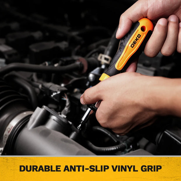 Deko - Tool case - Basic tool set - 228 pieces - Tools - Tool set - Mixed tool set - Woodworking multi-tools - with tool case - Including socket set Hammer knife