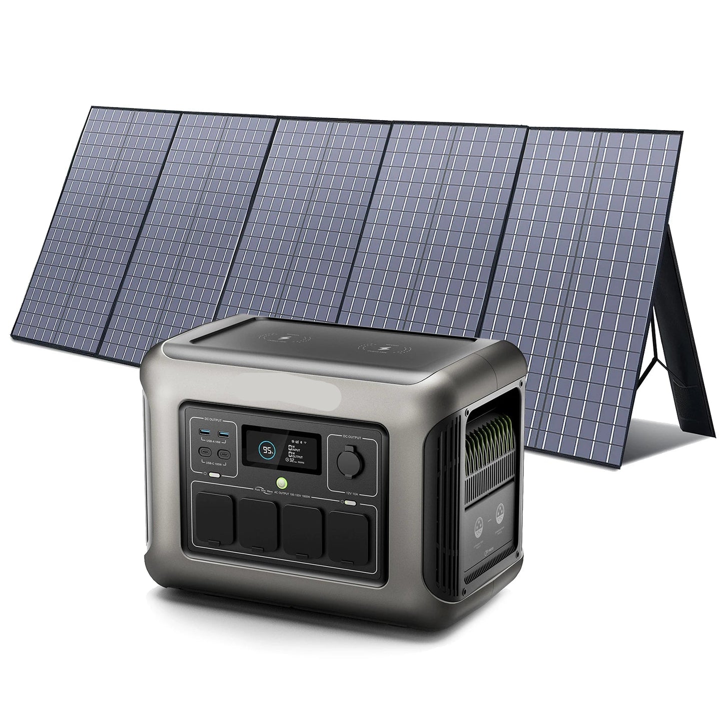Draagbare Powerstation – Mobiele Accu – Noodstroom Generator – Zonne Energie Station – 1152Wh Capaciteit – 400W Continu Stroom