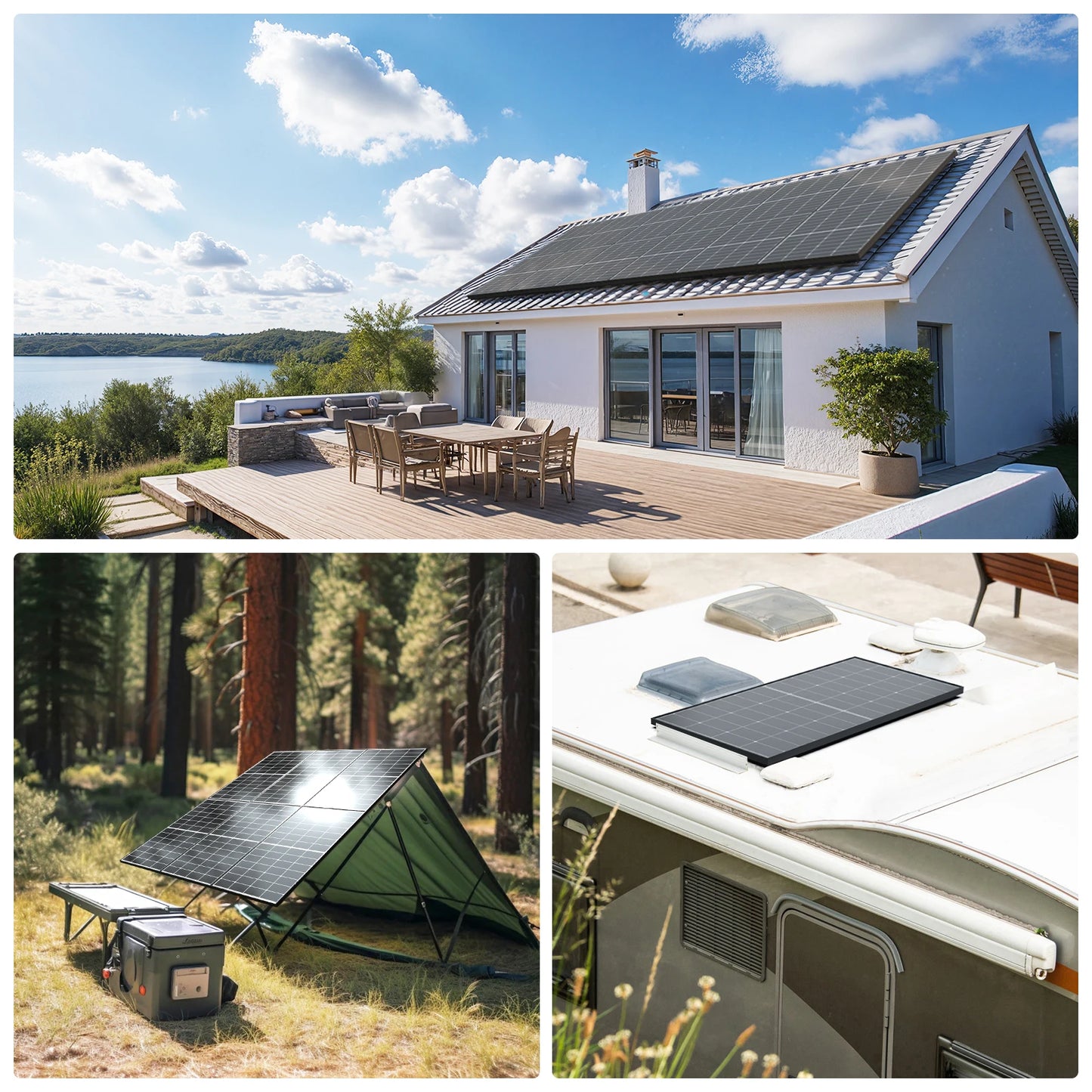 300W Zonnepaneel – Zonnecelpaneel – Zonnesysteem – Solar Module – Monokristallijn Paneel – N-Type Cellen – 25% Hoog Rendement – Weerbestendig Aluminium Frame