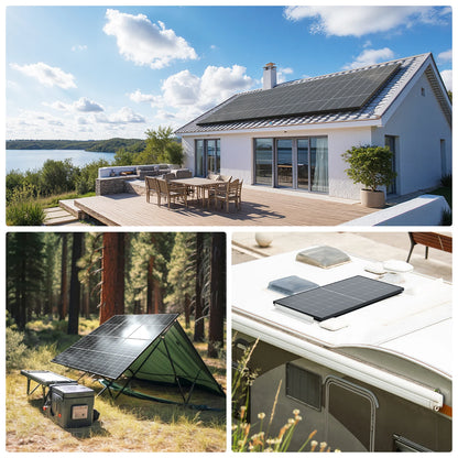 300W Zonnepaneel – Zonnecelpaneel – Zonnesysteem – Solar Module – Monokristallijn Paneel – N-Type Cellen – 25% Hoog Rendement – Weerbestendig Aluminium Frame