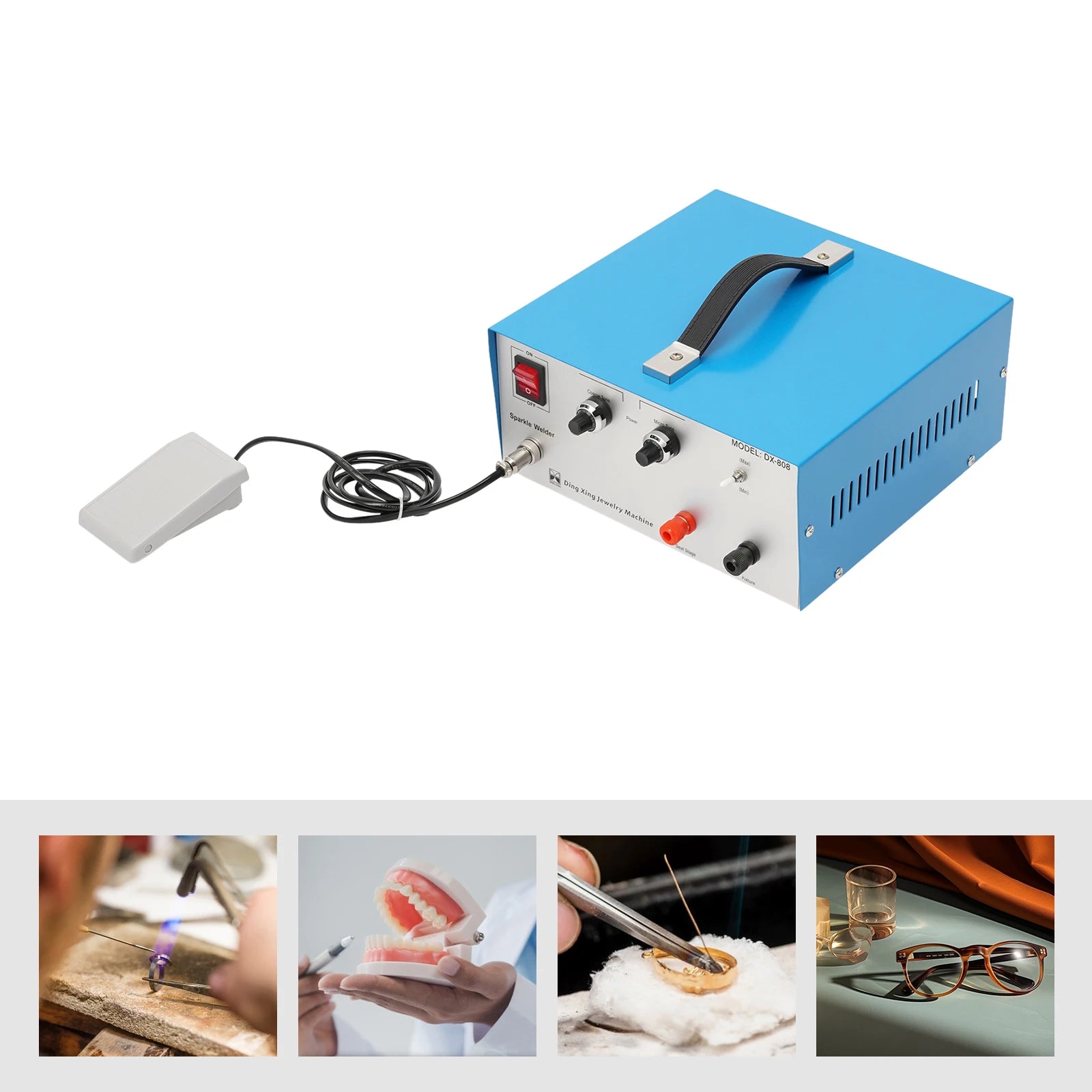 Precisie Sieraadlasmachine – Spotlasmachine – Handheld Lasapparaat – Sieraadlasser – Compact Spotwelder – 600W Motor – Verstelbare Stroomsterkte - QUORE