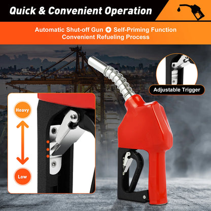 Dieselpomp – Brandstofpomp – Dieseloverpomper – Dieseltransferpomp – Dieselmeterpomp – 550W Motor – Nauwkeurige Meter ±1%