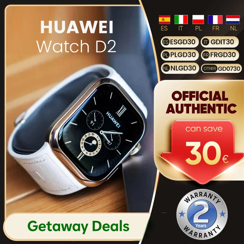 HUAWEI Watch D2 smartwatch new Original 1.82 inch AMOLED 6 days  Battery life - QUORE