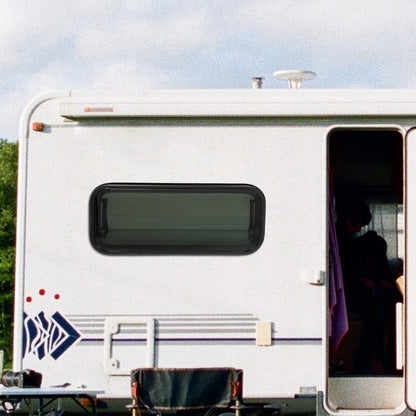 Caravanraam – Camperraam – Uitzetraam – Schuifraam – Zijraam – Afgeronde Hoeken – 70x30 cm – Getemperd Glas