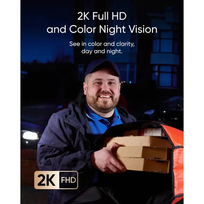 Videodeurbel – Video Deurbel – Slimme Deurbel – Deurbewaking – Beveiligingsdeurbel – 2K Full HD Dual Camera – Kleurennachtzicht & Bewegingslampen
