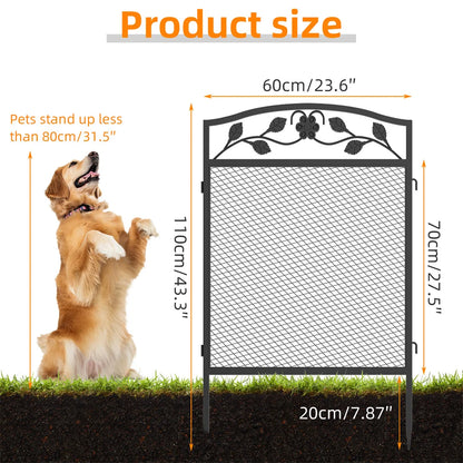 Dierenren – Hondenren – Speelren – Afzetting – Kleine Huisdieren – Gepoedercoat Metaal – Weerbestendig – 5 Panelen 60x110 cm