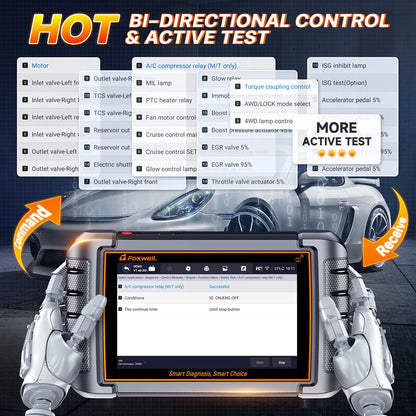 OBD2 Scanner – Auto Diagnosetool – Foutcodelezer – TPMS Sensor Programmer – Bluetooth Verbinding – 7 Inch Display