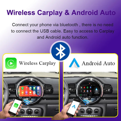 Draadloze CarPlay Adapter – Android Auto Interface – Bluetooth Multimedia Ontvanger – Auto Smartphone Integratie – BMW Mini NBT Variant – Plug & Play Installatie – Verbeterde Geluidskwaliteit - QUORE