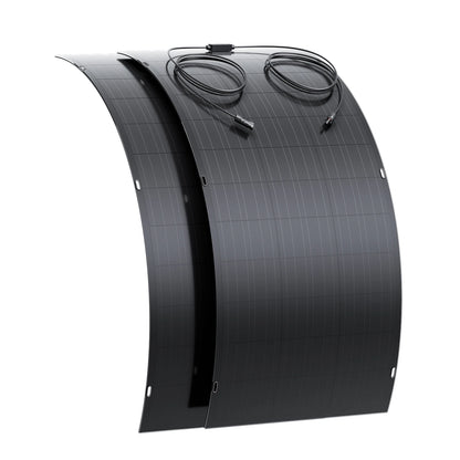 240W/480W Flexible Solar Panel Kit (2×120W / 2×240W), ETFE Surface, High Efficiency 18.6%, IP67, for RV, Boat, Roof